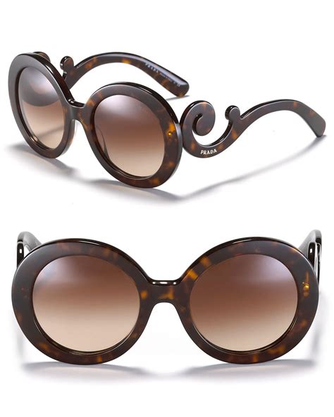 prada baroque round sunglasses|prada baroque sunglasses sunglass hut.